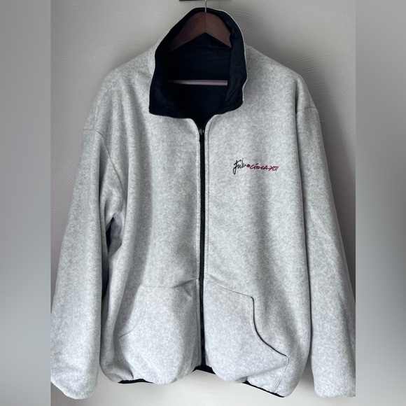FUBU Men’s Size XL Full Zip Up Reversible Water Resistant Fleece Jacket - Picture 3 of 7